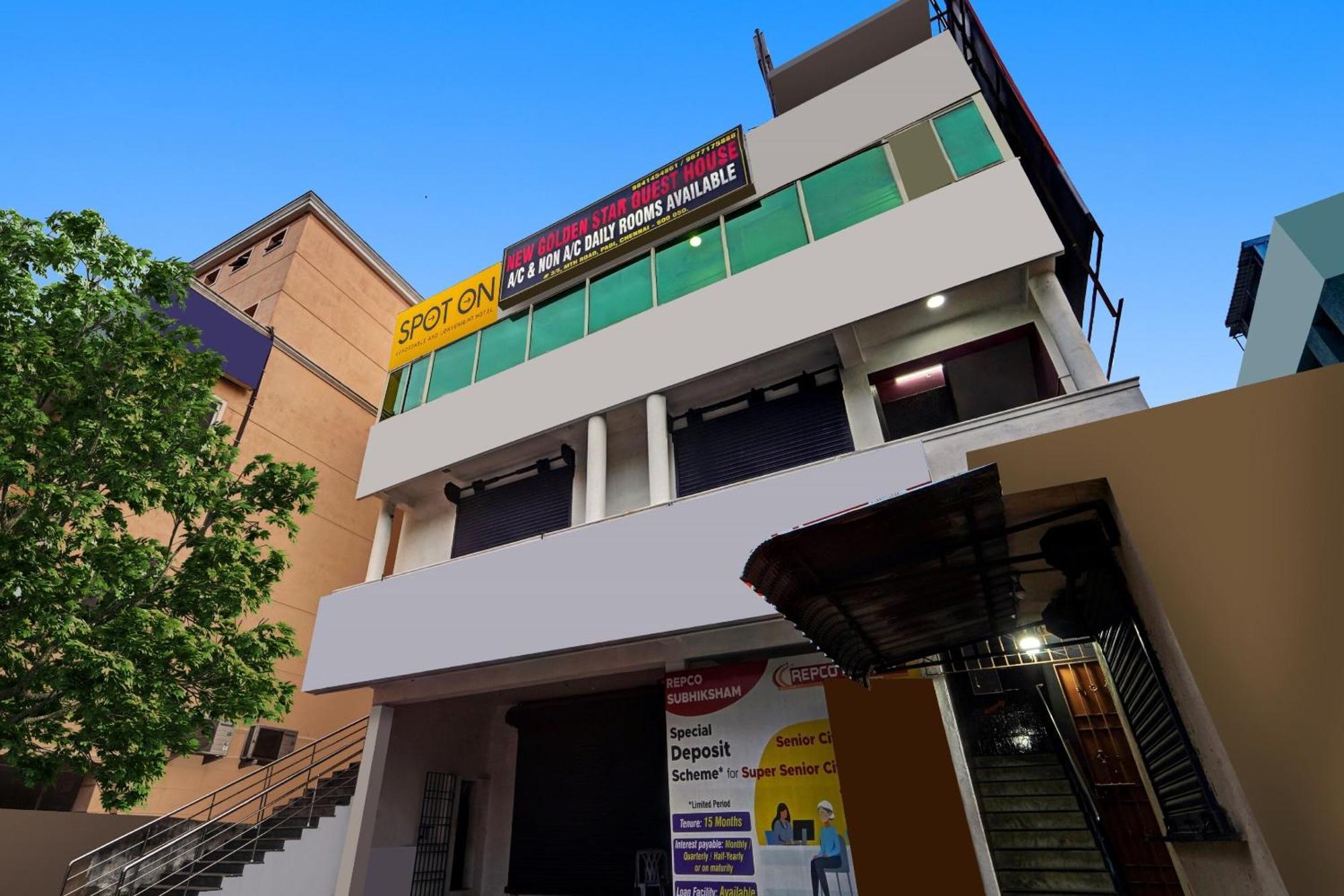 Spot On New Golden Star Guest House Near Thirumangalam Metro Station Ченнаї Екстер'єр фото